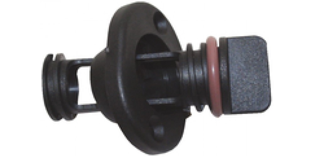Th Marine Drain Plug-Screw Type-1 Black