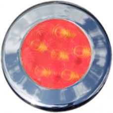 Th Marine Led Recessed Puck 3 Bezels Red