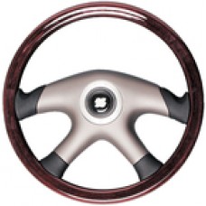 Uflex Steering Wheel-Mahogany 4-Spk