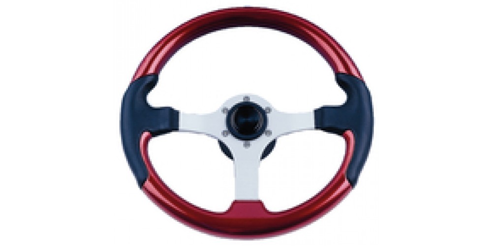 Uflex Steering Wheel-Red-Black Grips