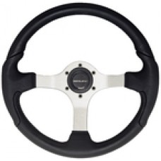 Uflex Steering Wheel Silver Blk Grip