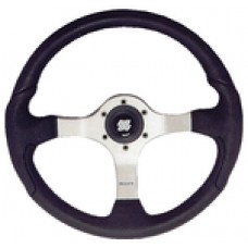 Uflex Steering Whl-Pol Silvr Blk Grp