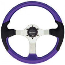 Uflex Steering Whl-Purple-Blk Grips