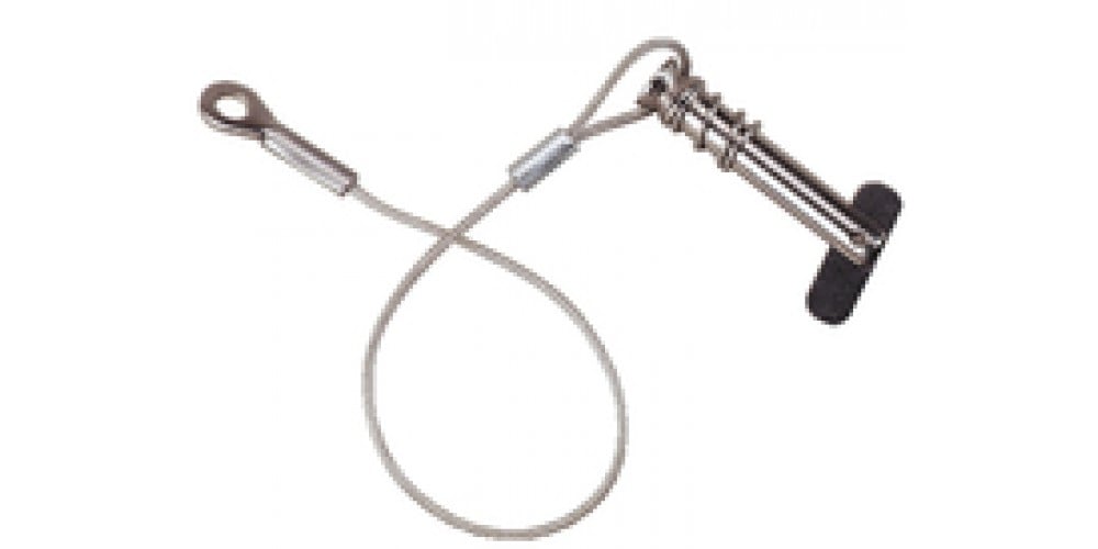 Attwood Clevis Pin Tethered 1/4 Spring