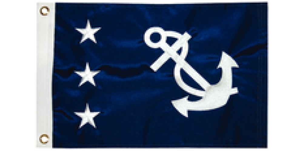 Taylor Flag 12Inx18In Past Commodore