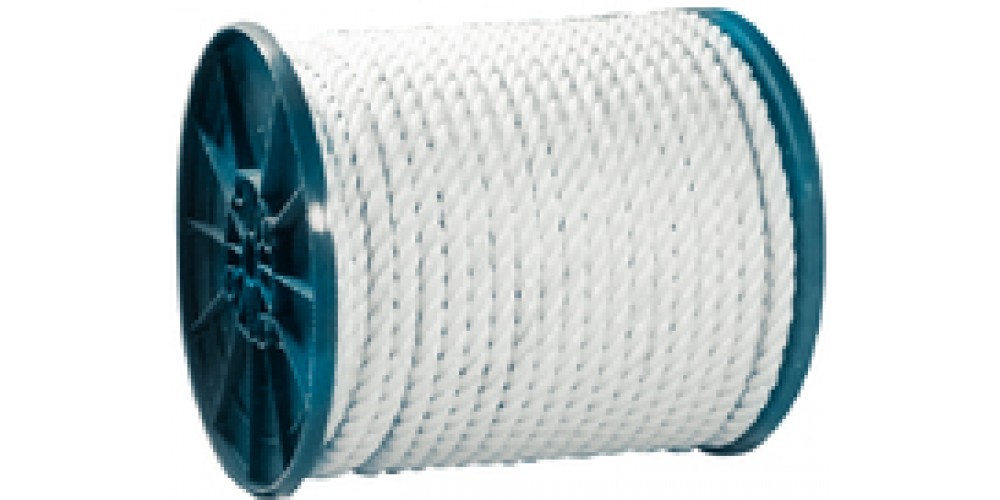 Seachoice Twist Nyln Rope-Wht-1/4 X 600