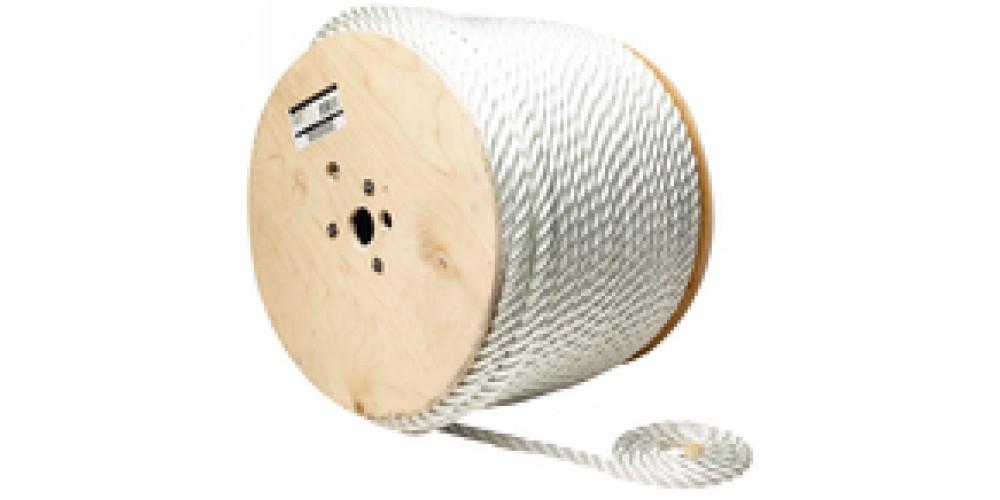 Seachoice Twist Nyln Rope-Wht-3/4 X 600