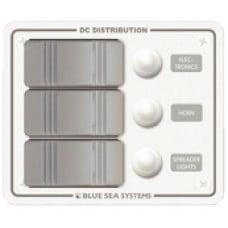 Blue Sea Systems 3 Pos. Vertical White Panel