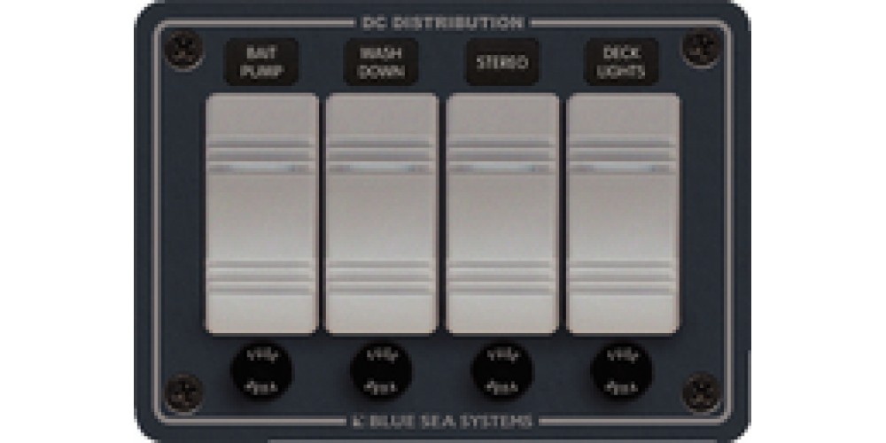 Blue Sea Systems 4 Switch Power Dist. Panel