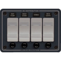 Blue Sea Systems 4 Switch Power Dist. Panel