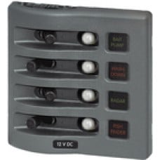 Blue Sea Systems Panel Wd 12Vdc Clb 4 Pos Gray