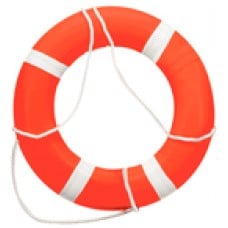 Dock Edge Life Ring Bouy 24In Orange