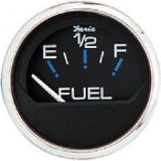 Faria Ches S/S Blk Fuel Level Gauge