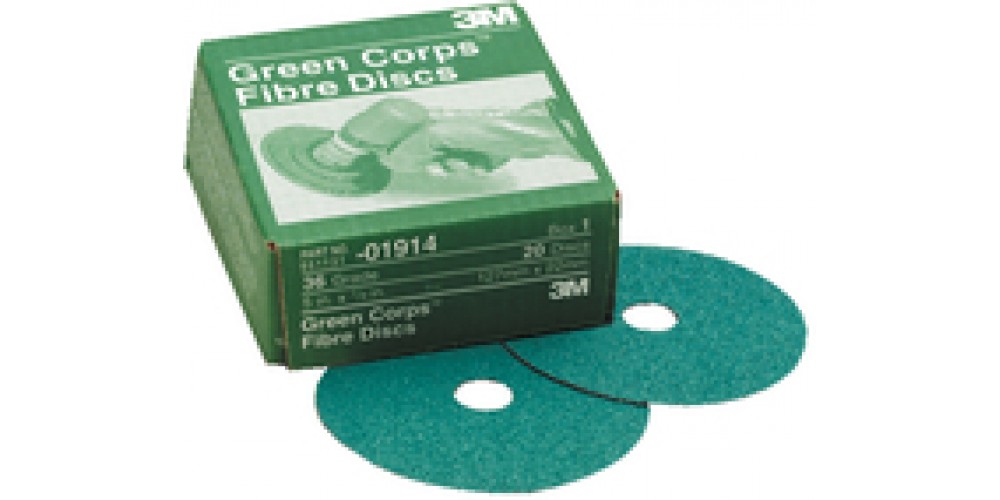 3M Marine 5 X 7/8 36 Grit Green Discs