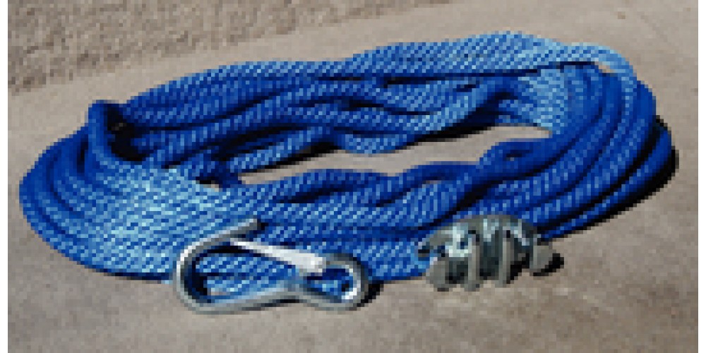 Panther Anchor Rope 50' W/Cleat & Hook