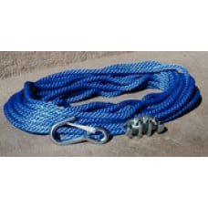 Panther Anchor Rope 50' W/Cleat & Hook