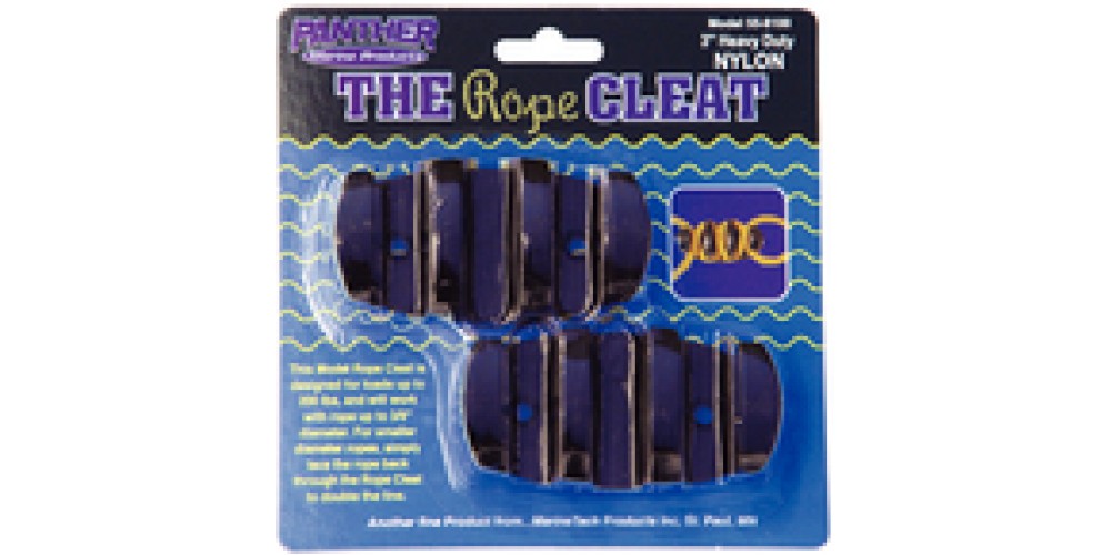 Panther Rope Cleat Blk Nylon 3In 2/Cd