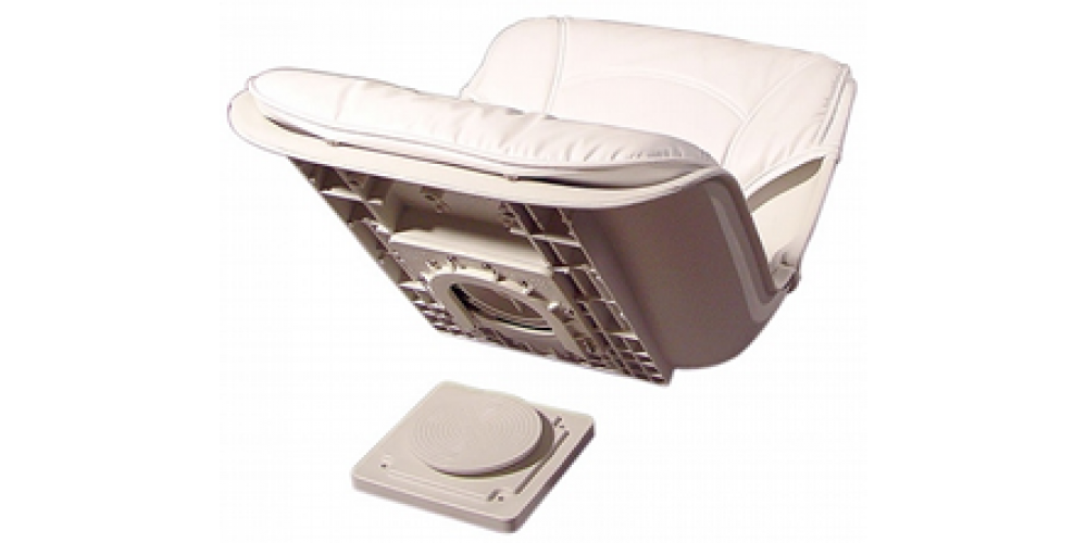 Tempress All Weather Low Back Boat Seat White And Cushion Combo 45150