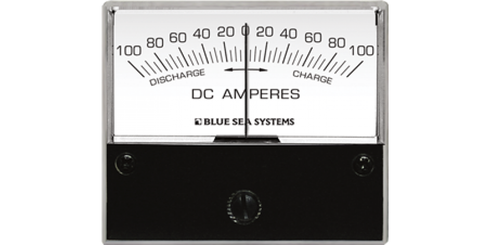 Blue Sea Ammeter Zero Center 100 Amp