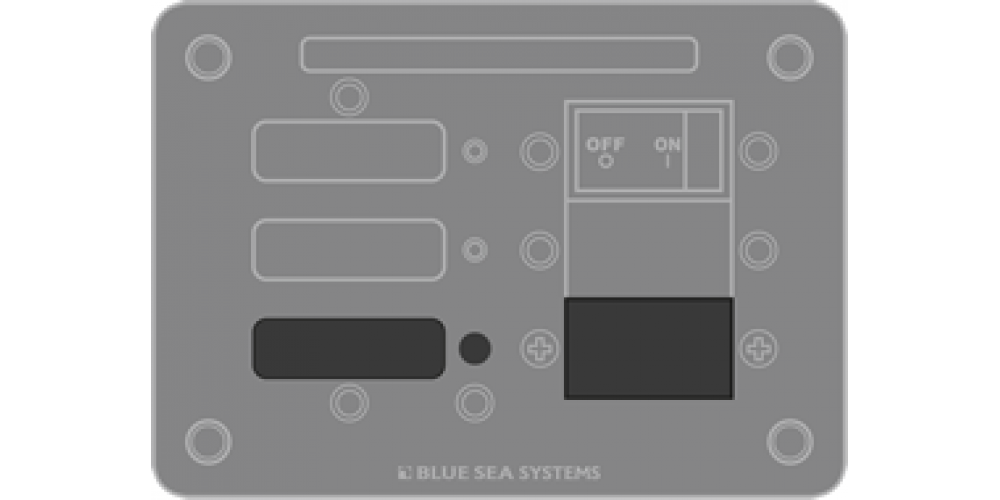 Blue Sea Plug Panel Kit Rocker Series