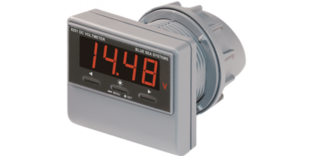 Blue Sea Voltmeter Dc W/Alarm