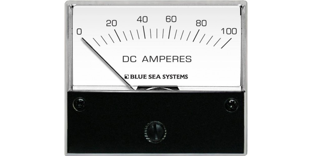 Blue Seas DC Analog Ammeter - 0 to 100A with Shunt