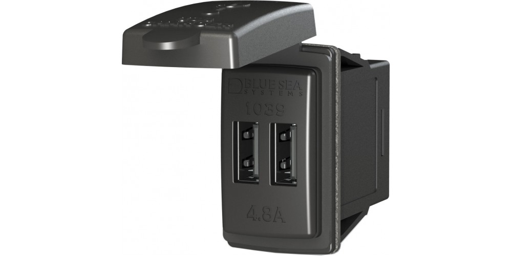 Blue Seas Dual USB Charger - Switch Mount