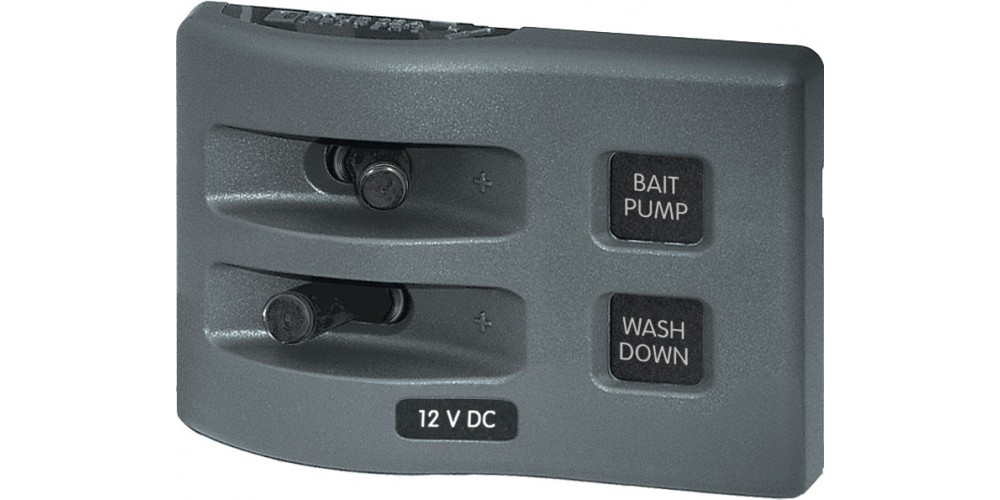 Blue Seas WeatherDeck 12V DC Waterproof Switch Panel - 2 Position