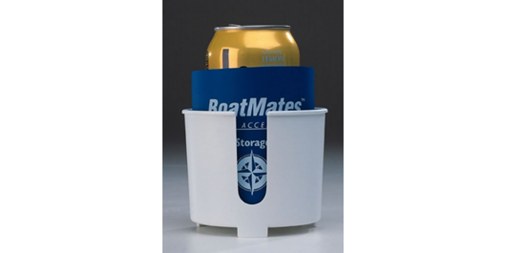 Boatmates Drink Holder with Cozy (White) - 2150-1