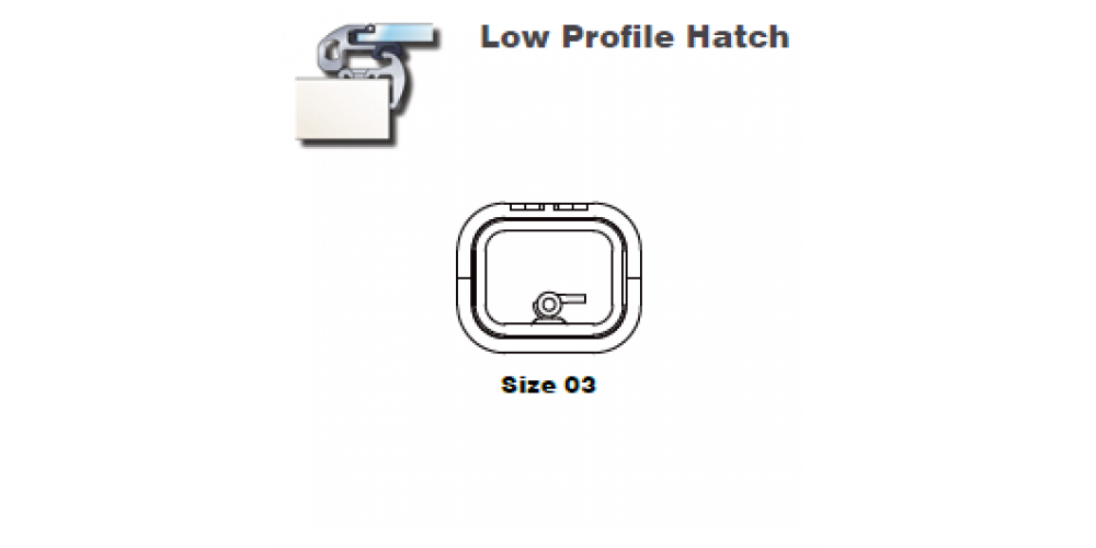 Lewmar Hatch Lo-Profile Size 03