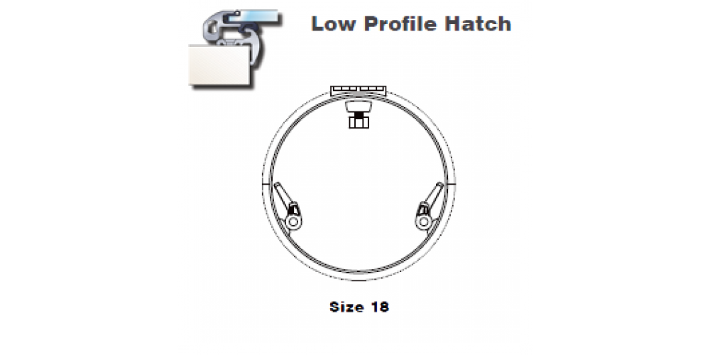 Lewmar Hatch Lo-Profile Size 18
