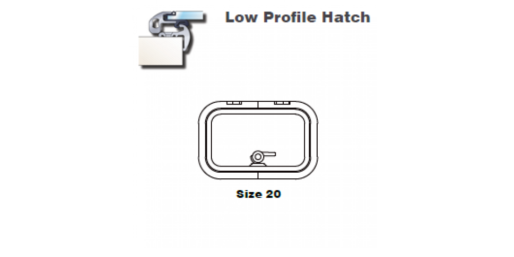 Lewmar Hatch Lo-Profile Size 20