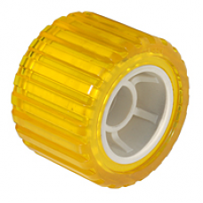 Tie Down Roller Wobble 4" Ribbed Amb