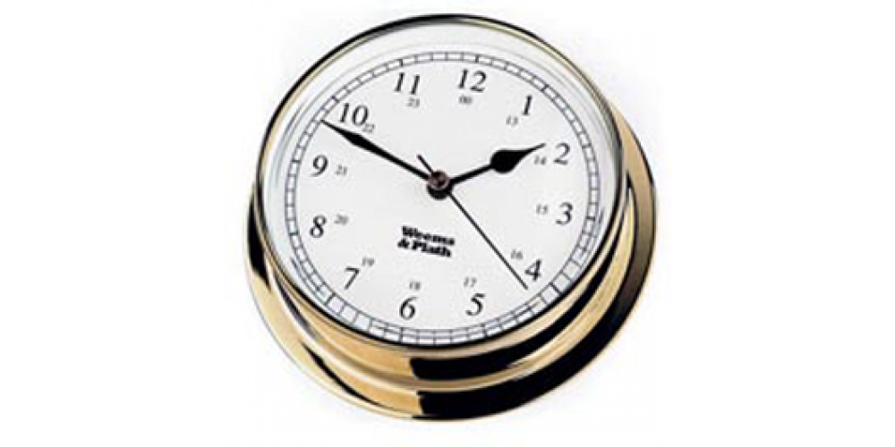 Weems Clock 125 5" Brass Endurance