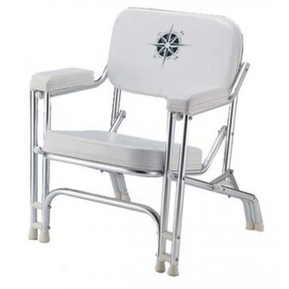 White Full Padding Deck Chair White - bc-26