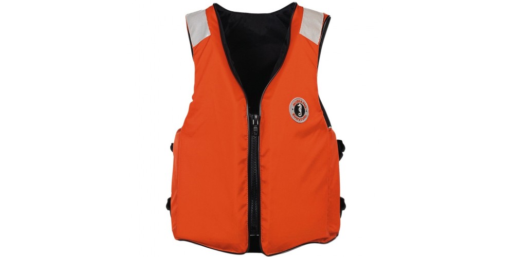 Mustang Classic Industrial Vest With Solas Tape Large-MV3196T2