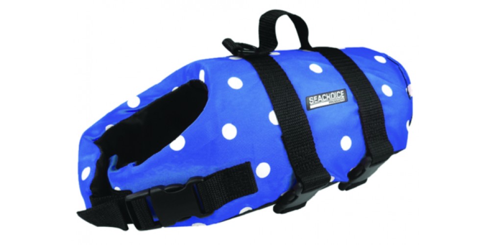 Seachoice Blue Polka Dot Dog Vest Small-86280