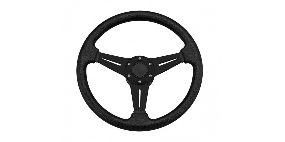 Victory Steering Wheel 3 Spoke Black