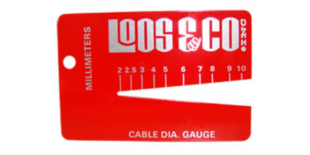Loos Cable Diameter Gauge