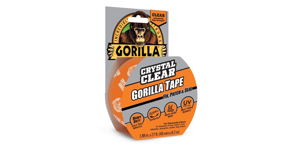 Gorilla Tape Clear 2" X 9Yd. Roll