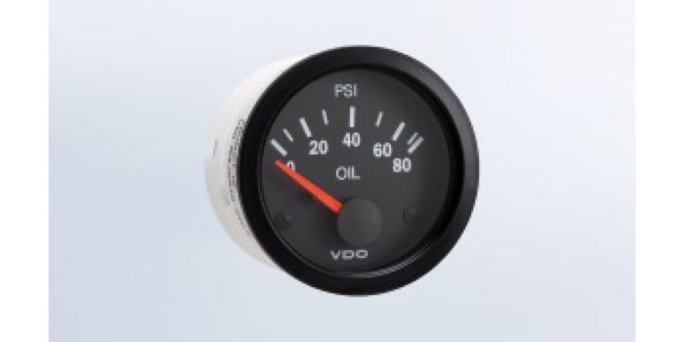 Vdo Oil Pressure Gauge 0-80Psi