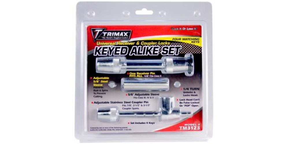 Trimax Universal Rec/Coup.Lock Set