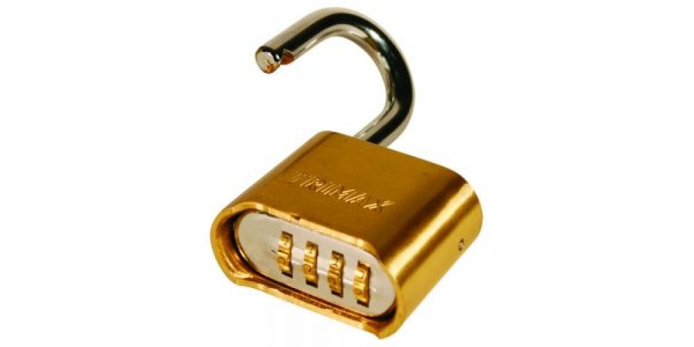 Trimax 2 X1.25 Shakl Brass Combo Lock