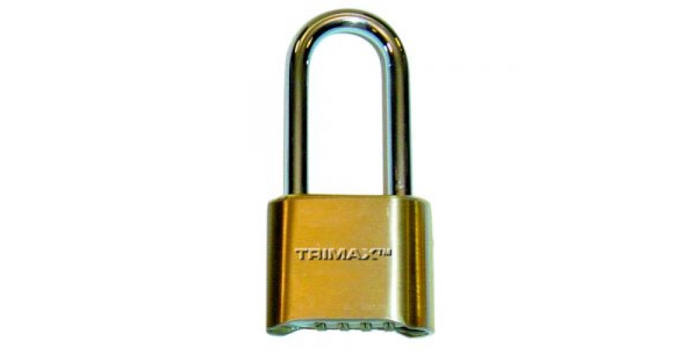 Trimax 2 X2.25 Shakl Brass Combo Lock