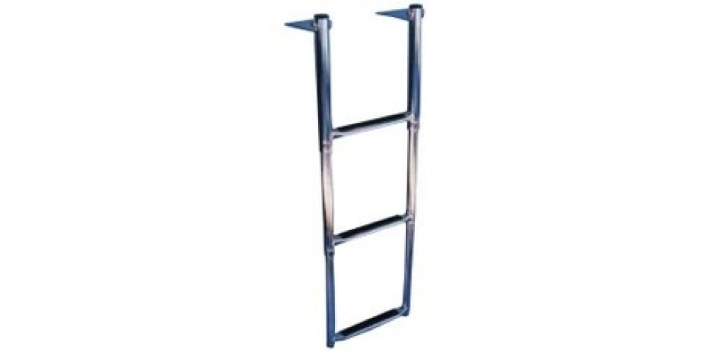 Windline Stainless Steel 3-Step Tele.Ladder-White