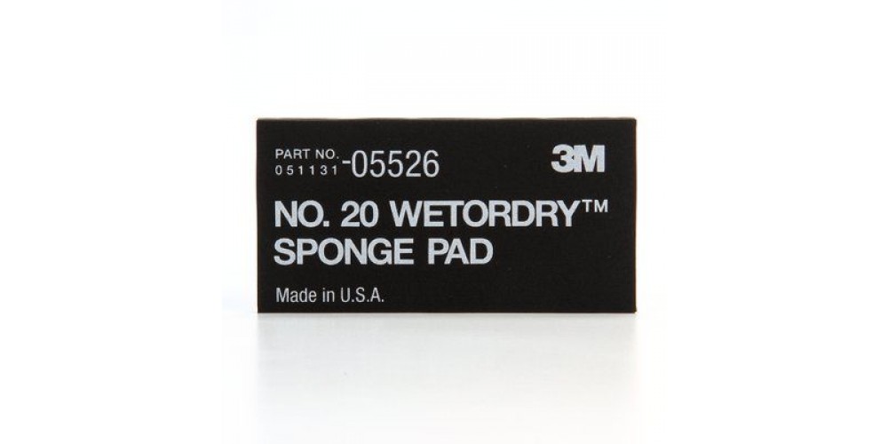 3M Pad Sponge Wetdry 2.75"X5.5" 5/Pk