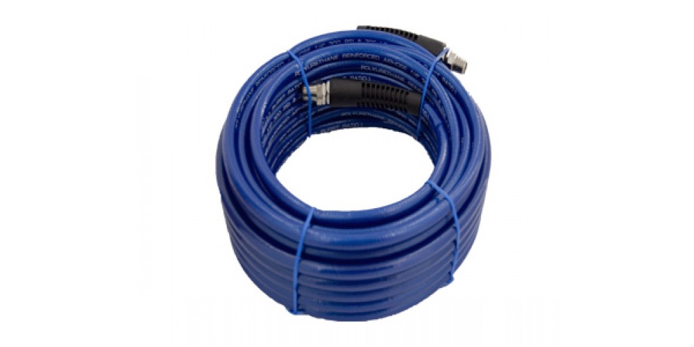 Plastair blue flat hose poly 5/8X25