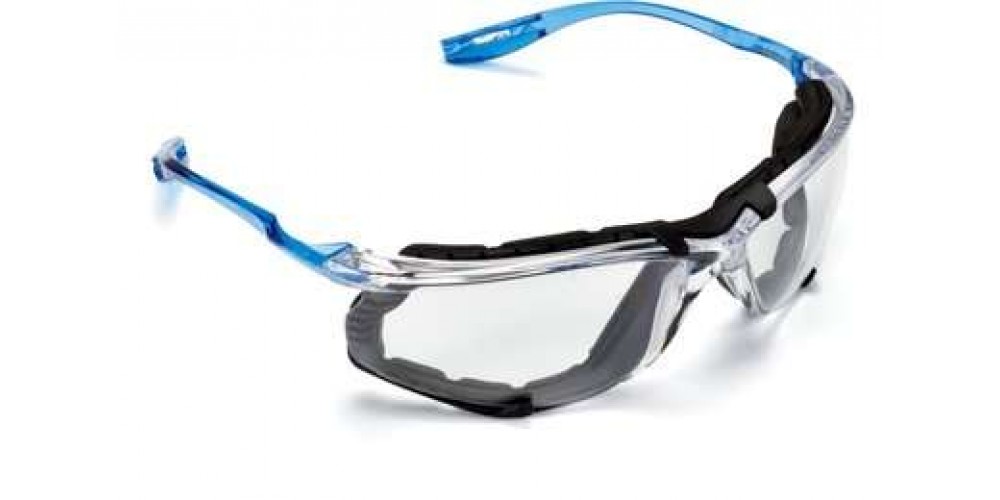 3M Glasses Safety Clr Lens W/Foam Gskt
