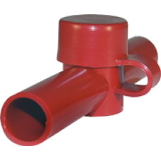 Blue Sea Systems Cable Cap Dual Entry-Red