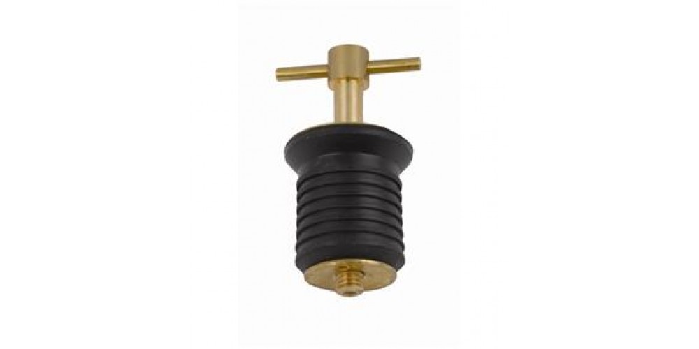 Attwood Drain Plug T-Handle Brass Plated